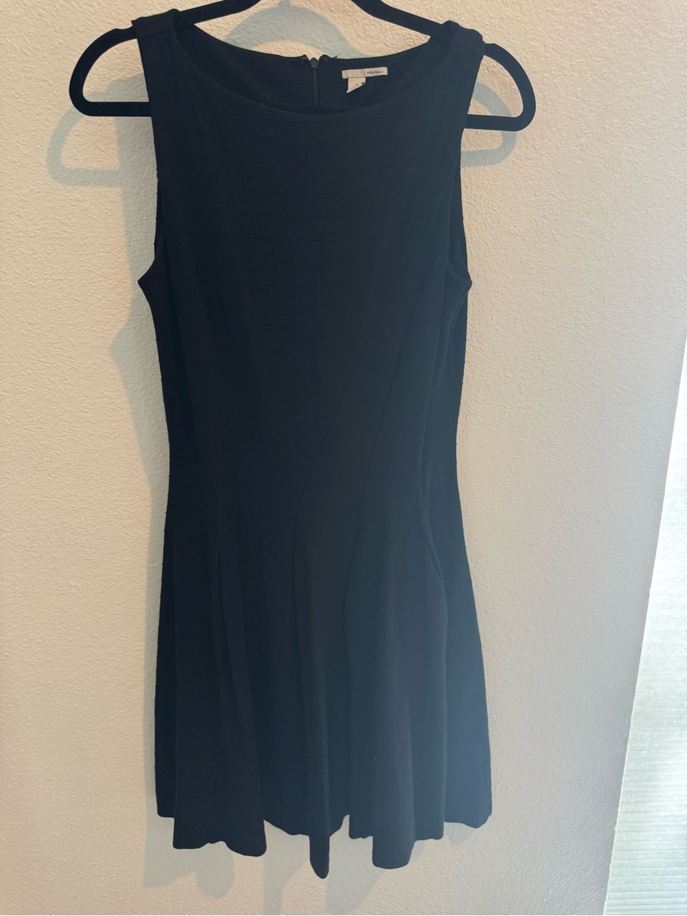 Halogen Black Sleeveless Fit-and-Flare Dress